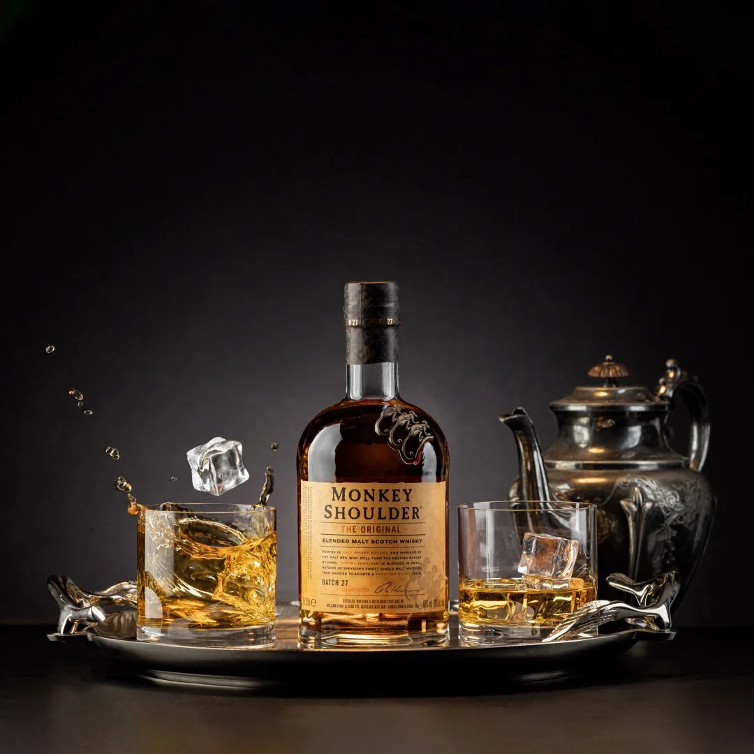 Another one of our favourites from @thehindsheadbray 🥃🥃 shoot.

Featuring the incredible @monkeyshoulder whisky. There's nothing quite like bringing a product like this to life, with a little splash of course 🧊 🥃 🧊

If you don't already, go 