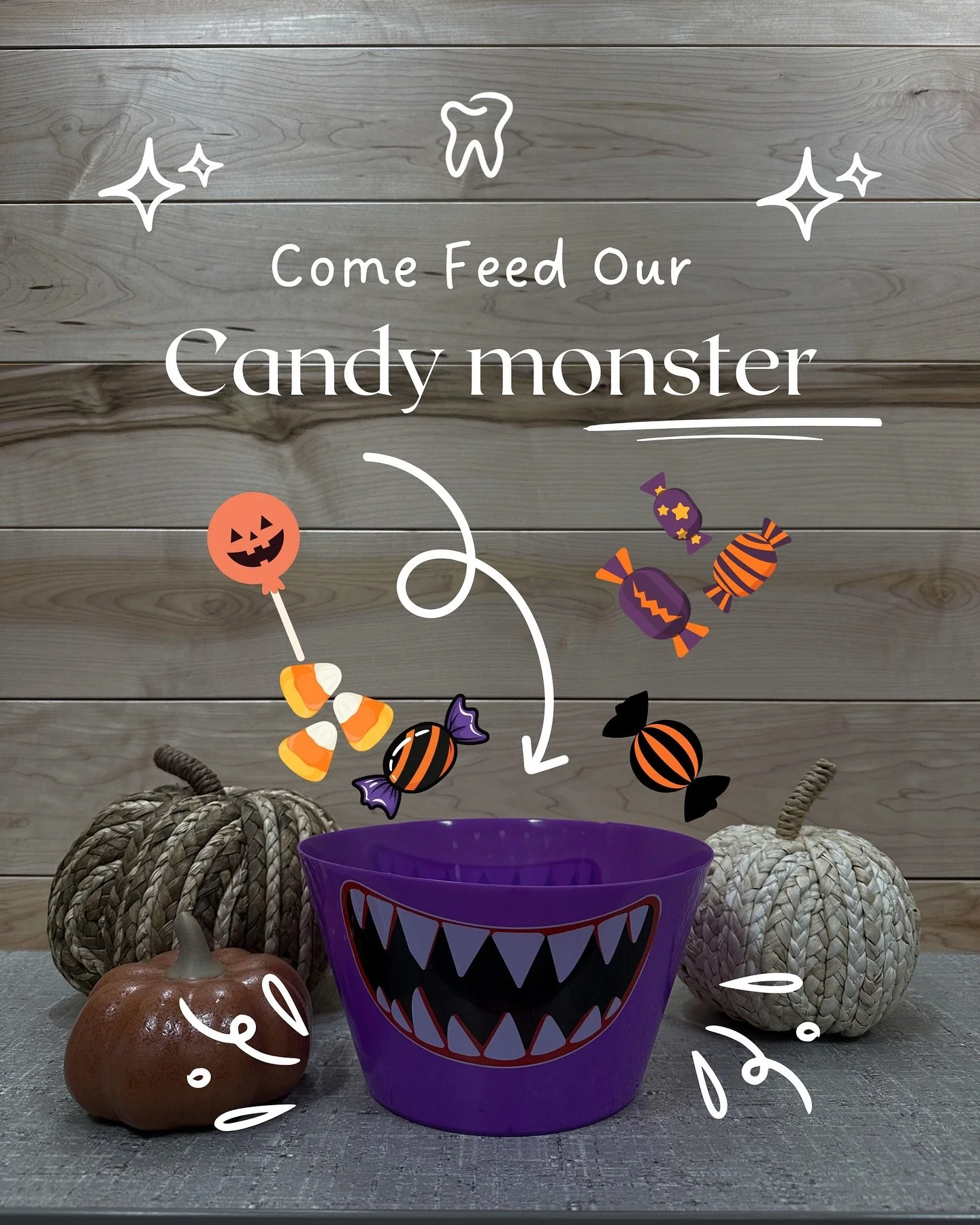 🍬🎃 Too many candies lying around after Halloween? Don&rsquo;t let the Cavity Monster get you&mdash;come feed ours instead! 👾

Trade your treats for cash and help keep those smiles cavity-free! 😁

Bring your sweets to Allen Dental Group from Monda
