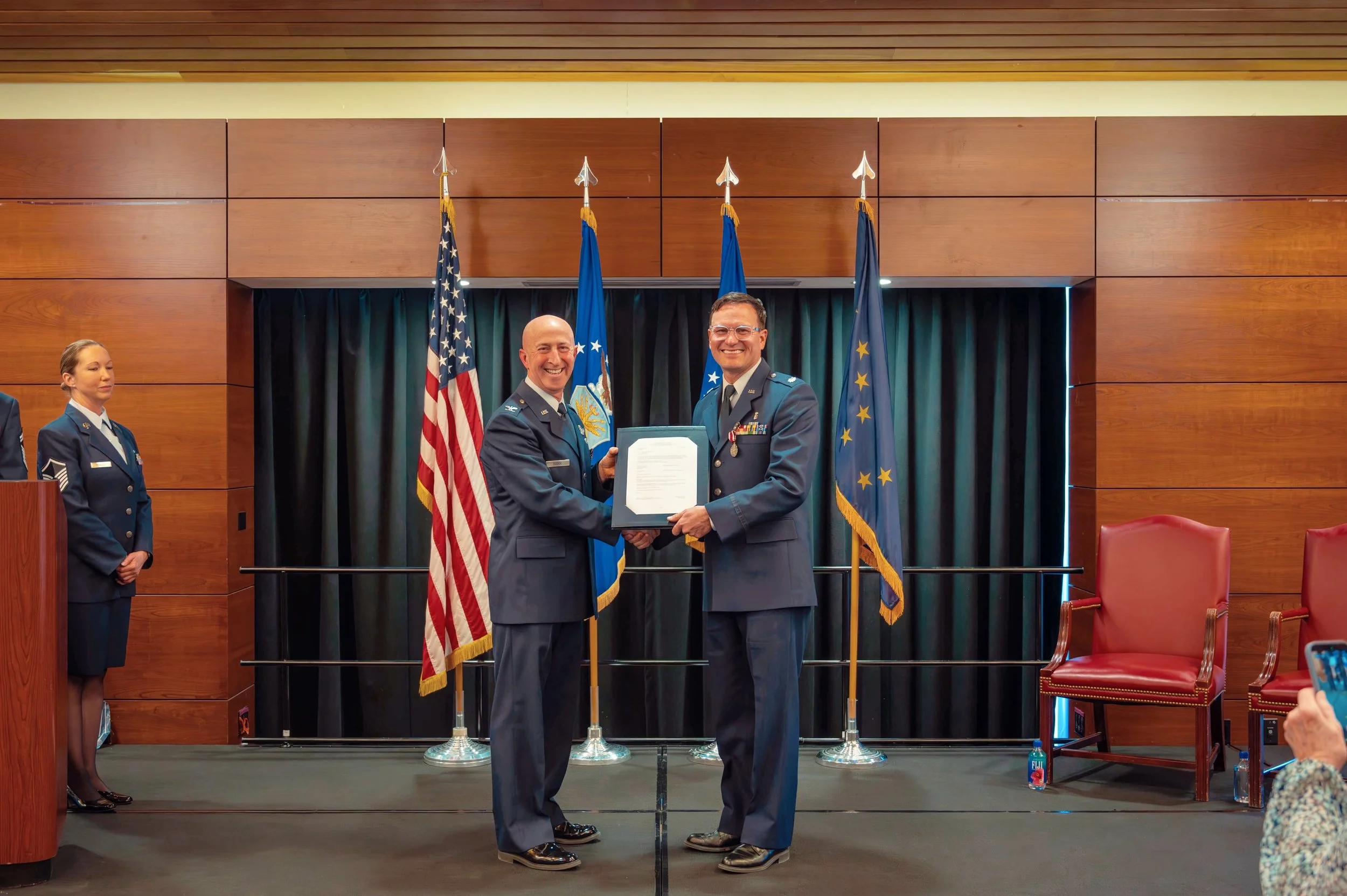 After 22 years of honorable service in both Active Duty and the Reserve, Lieutenant Colonel Bradford Allen (Our Dr.Allen) officially retired from the United States Air Force. 🇺🇸

Surrounded by family, friends, colleagues, and members of the Allen D