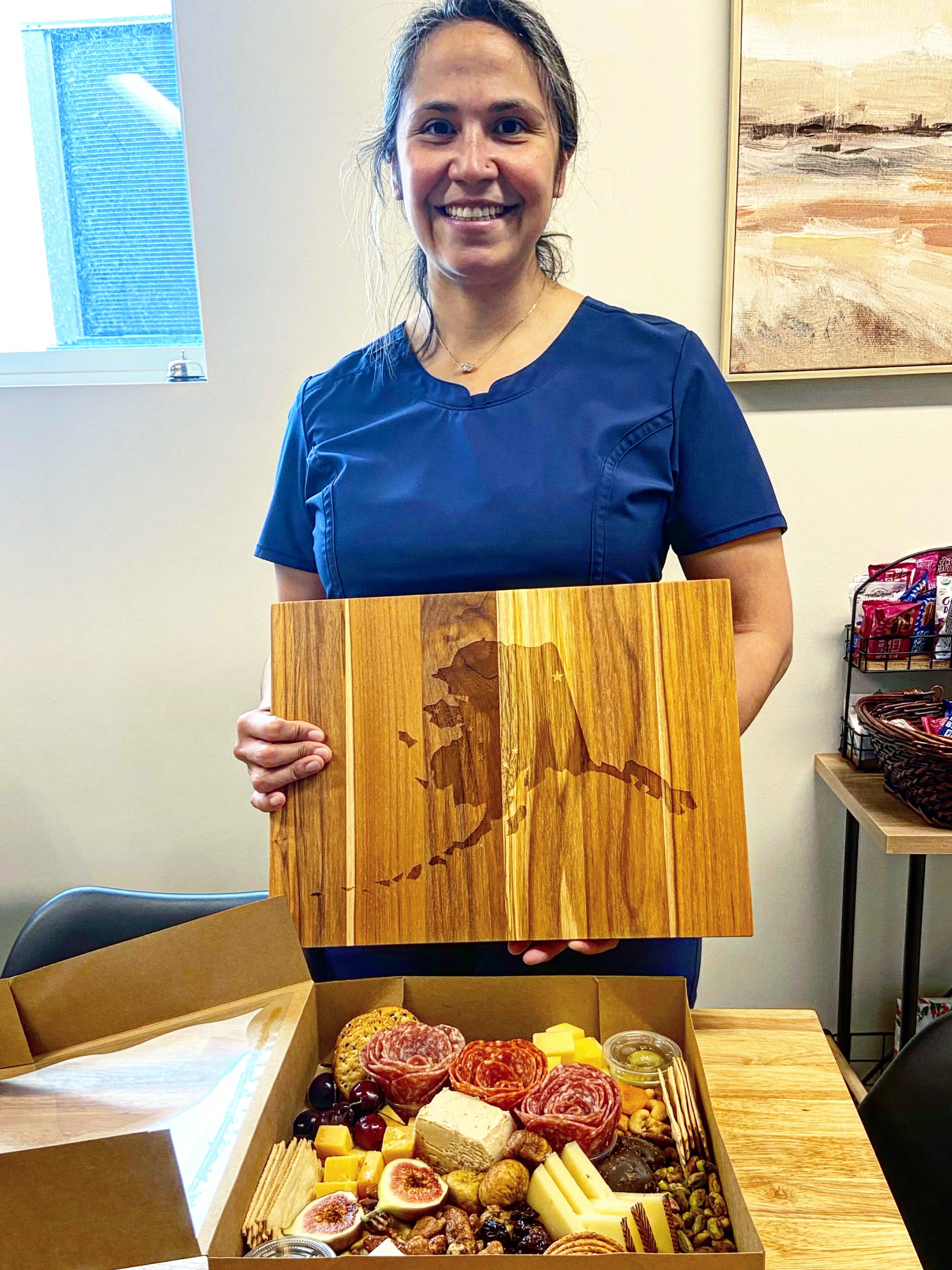 A huge thank you to @luffortho for this beautiful charcuterie board! 🧀🍇✨

We are so grateful for such a thoughtful gift! The board itself is absolutely beautiful, and we can&rsquo;t wait to put it to good use. 💙🦷

Thank you, Luff Orthodontics, fo