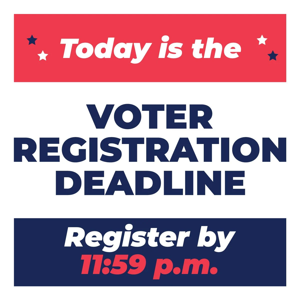 Voter Registration Deadline for Feb 10th voting
