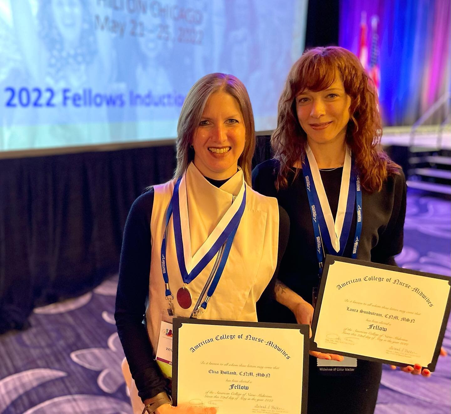 ✨Congratulations✨ to our midwives Eliza Holland and Laura Sundstrom who were inducted as Fellows of the American College of Nurse Midwives (ACNM) last month!

ACNM Fellowship is an honor given to midwives who have demonstrated leadership, scholarship