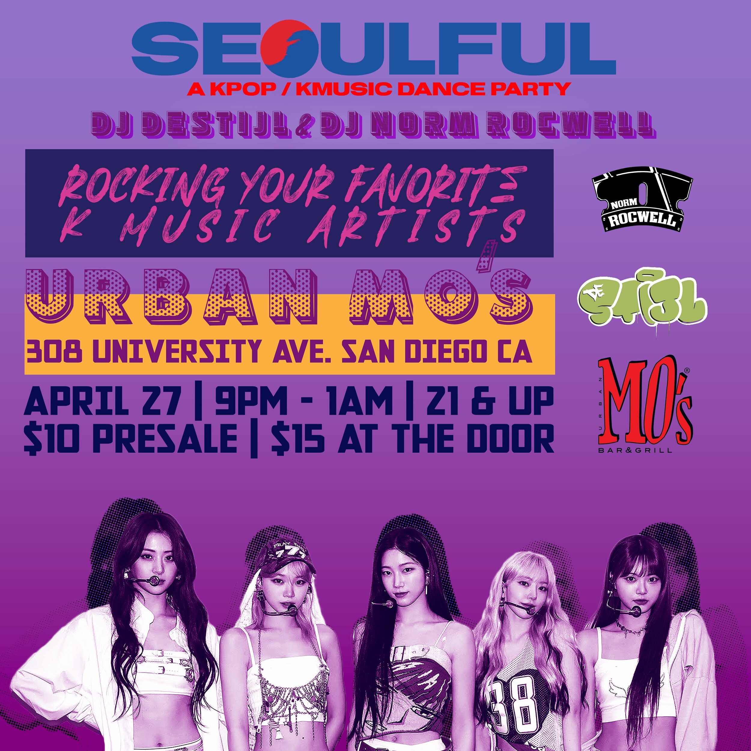 Your next K Pop night is coming up! @seoulfulparty rocking all the 🔥 🇰🇷 to make you feel that Hongdae Heat! No matter your bias we got ya covered! #kpop #kpopnight #kpopdj #seoulful #kpopsandiego  #urbanmos #rpd 🇰🇷🫶🏽🫰🏽🫰🏽#ateez #seventeen #