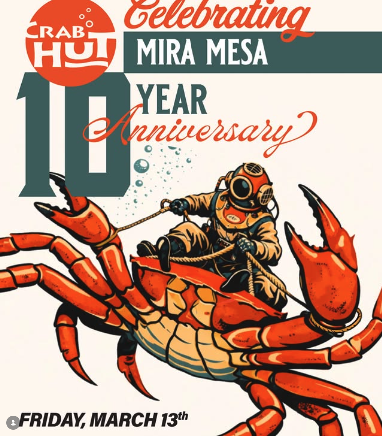 Crab Hut Mira Mesa 10 Year Anniversary with DJ Destijl! 