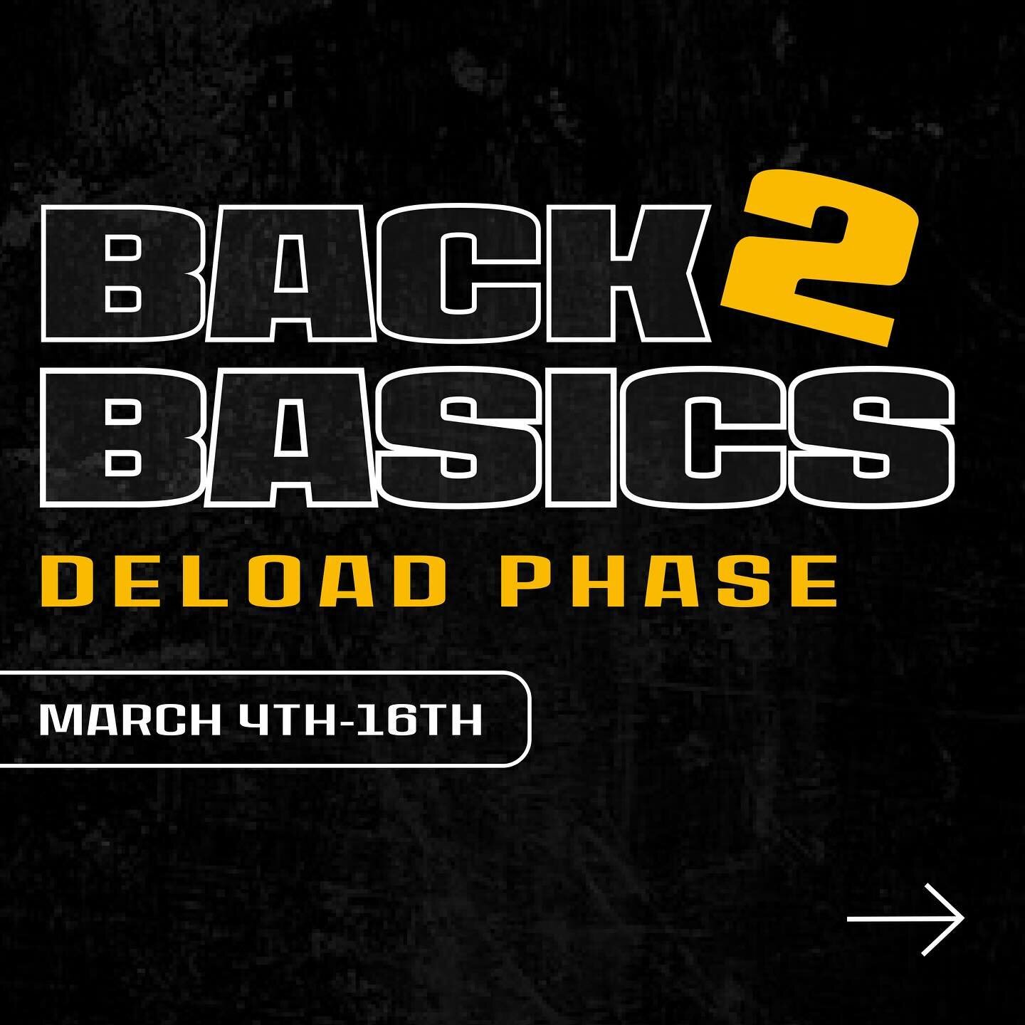 Congratulations on completing Phase One of 2024! Tomorrow we will begin our 2 week deload phase called Back 2 Basics. We will focus on form and technique of foundational movements while bring down the intensity just a little bit. 

Phase 2 of 2024 wi