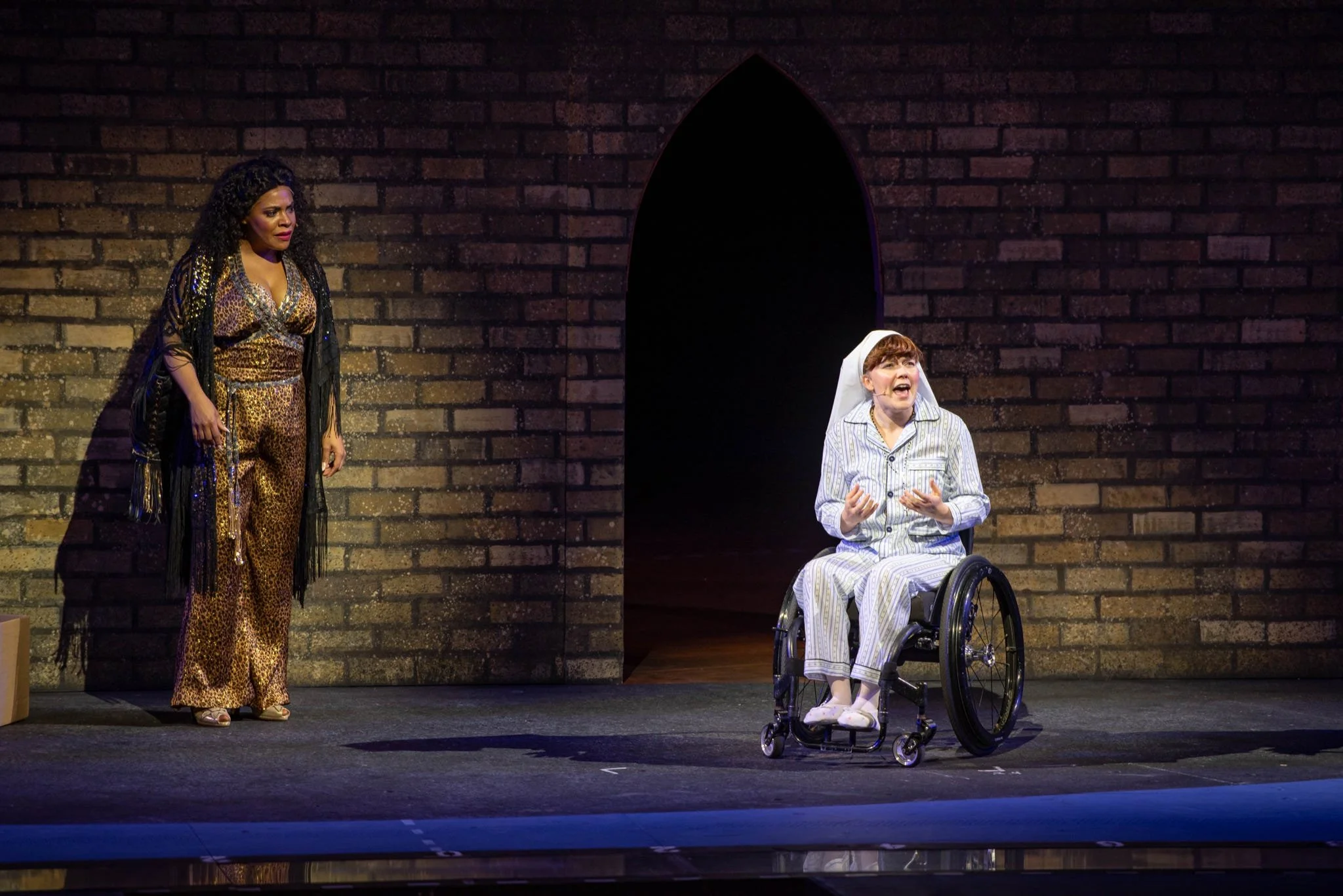 sister mary robert @ the muny alongside bryonha marie