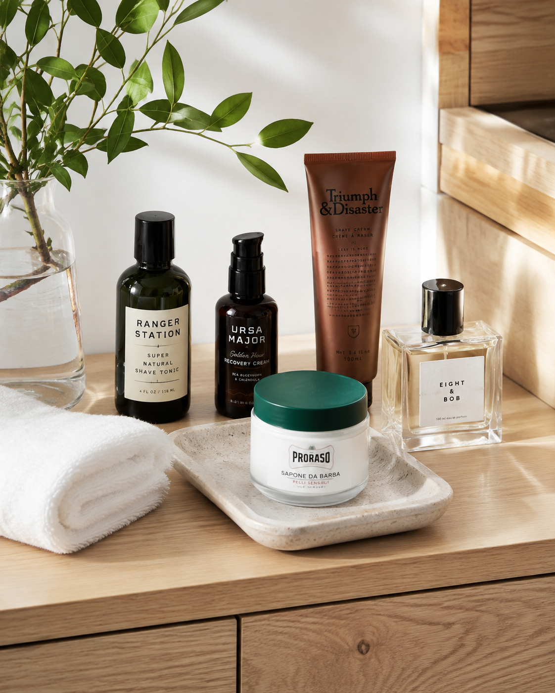 Grooming, skincare, shaving and fragrance products from the Crockett & Co. apothecary collection.