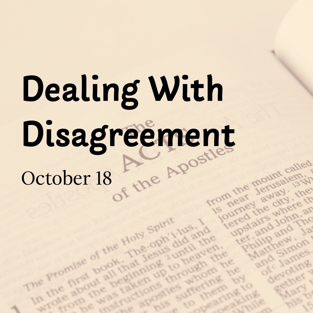Dealing With Disagreement