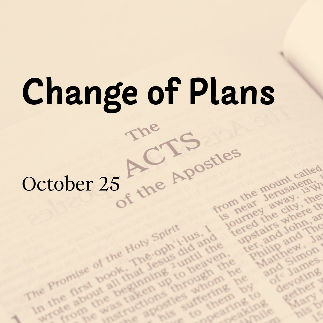 Change of Plans