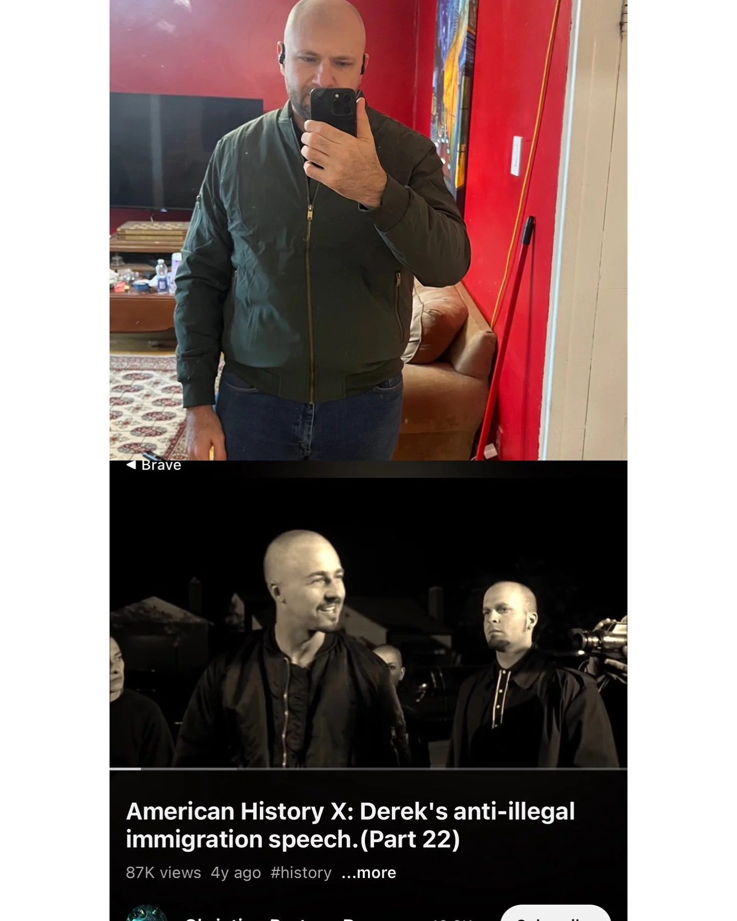 When you buy yourself a new jacket online for your birthday but forget that you’re bald 🤦‍♂️
AMERican History X 
~BIRTHDAY COMEDY SHOW  TUESDAY OCTOBER 15~
#movies #film #americanhistoryx #edwardnorton #derekvinyard #comedy #montrealcomedy