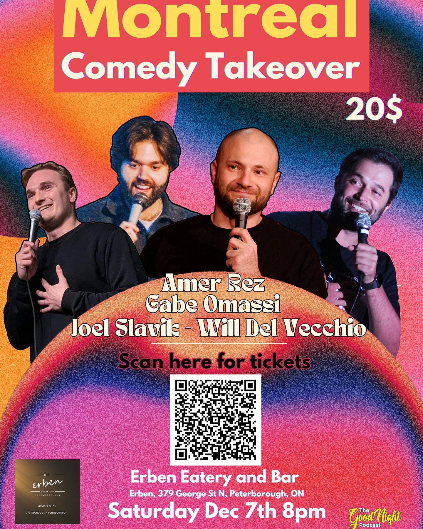 Peterborough, Ontario! We&rsquo;re coming for you! Saturday December 7, we&rsquo;ll be at @erbenptbo . Join us for a night of laughter, drinking and all around great fun! Let&rsquo;s go! Tix in thebio!
#peterborough #peterboroughontario #ontario #ont