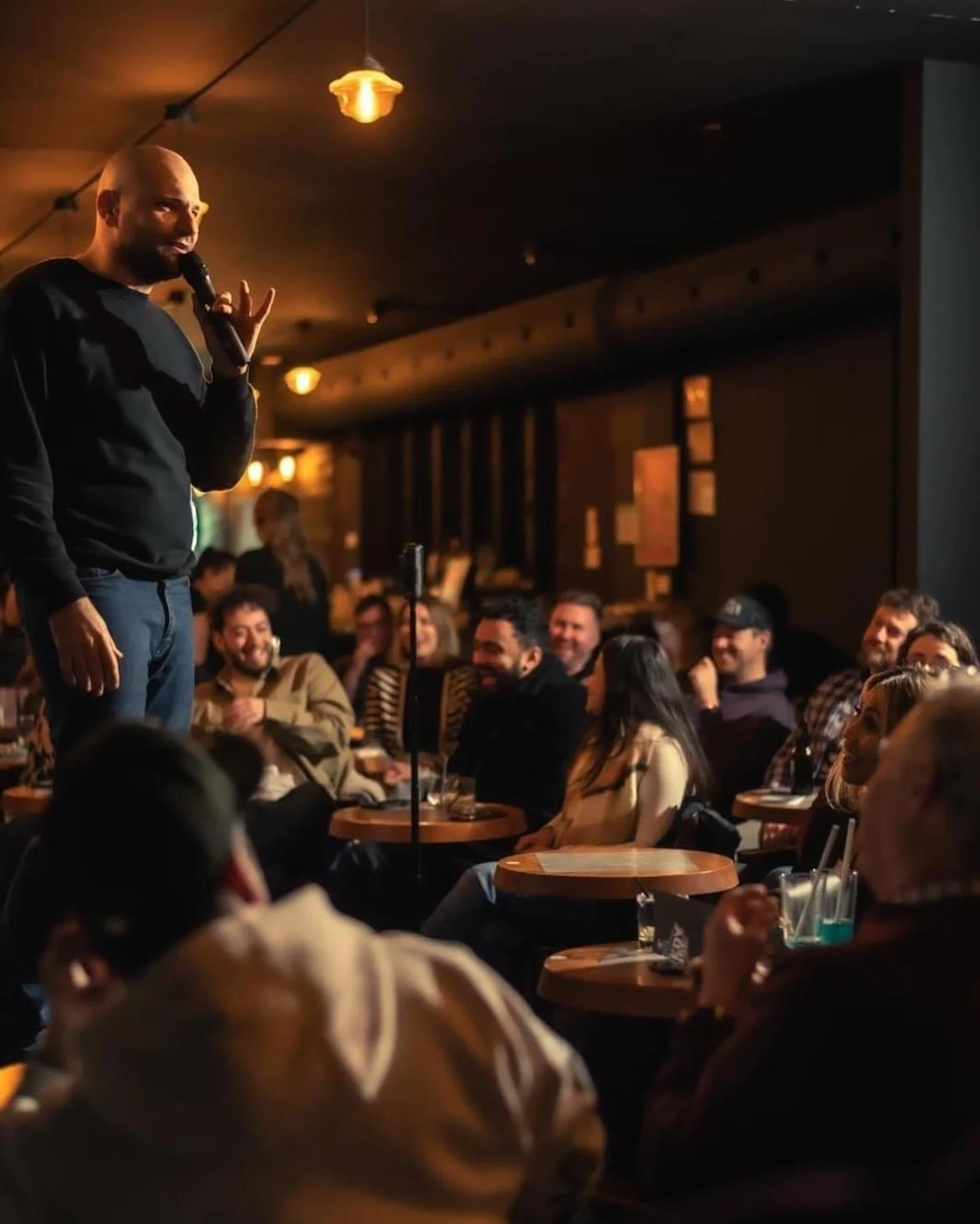 “Best part of the job”
Captured live at @comedyhouse.ca 
Catch me there on December 21 and January 4. Www.comedyhouse.ca Montreal’s newest comedy club #montreal #montrealcomedy #canadiancomedy #514