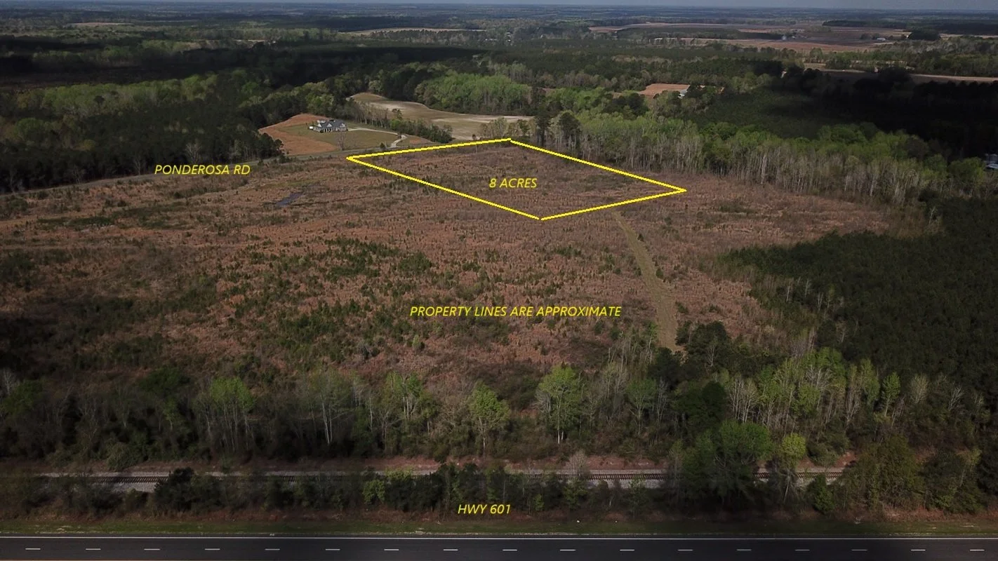 Ponderosa 8 Tract (8 acres)  St. Matthews, SC    $80,000  Available!!!