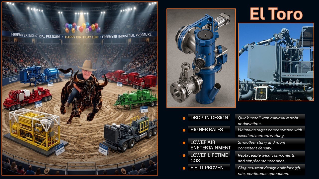 Introducing the EL TORO CEMENT MIXING HEAD ASSEMBLY