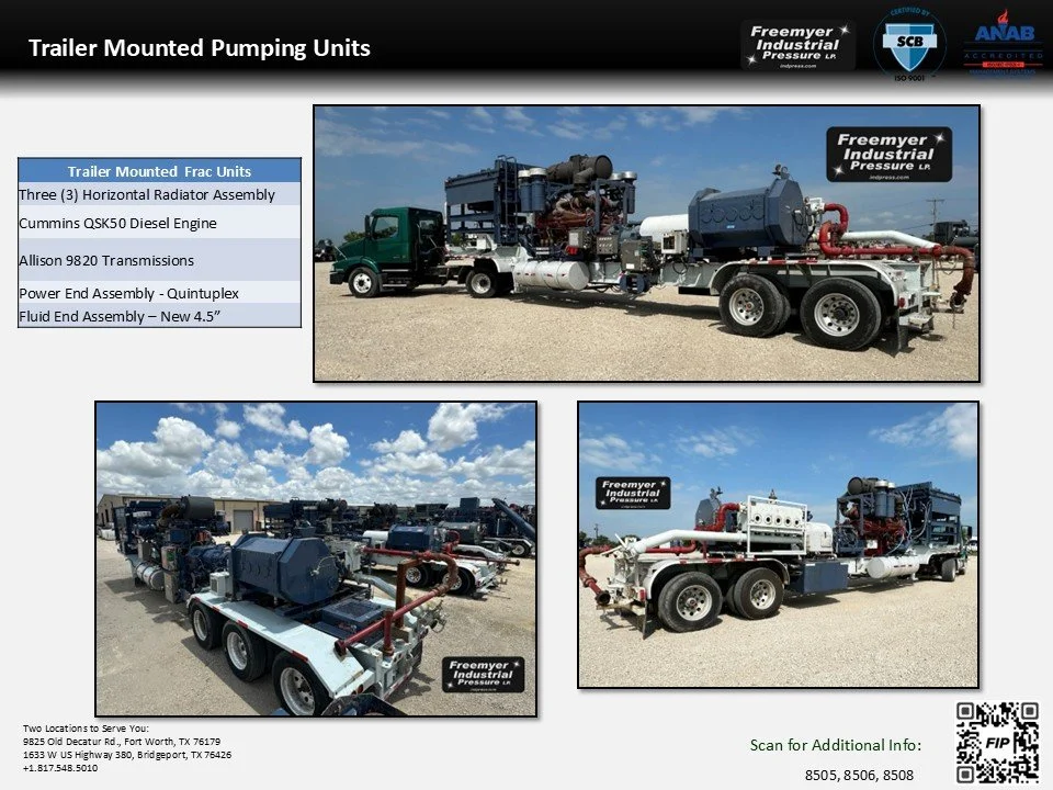 Frac Pumpers for Sale