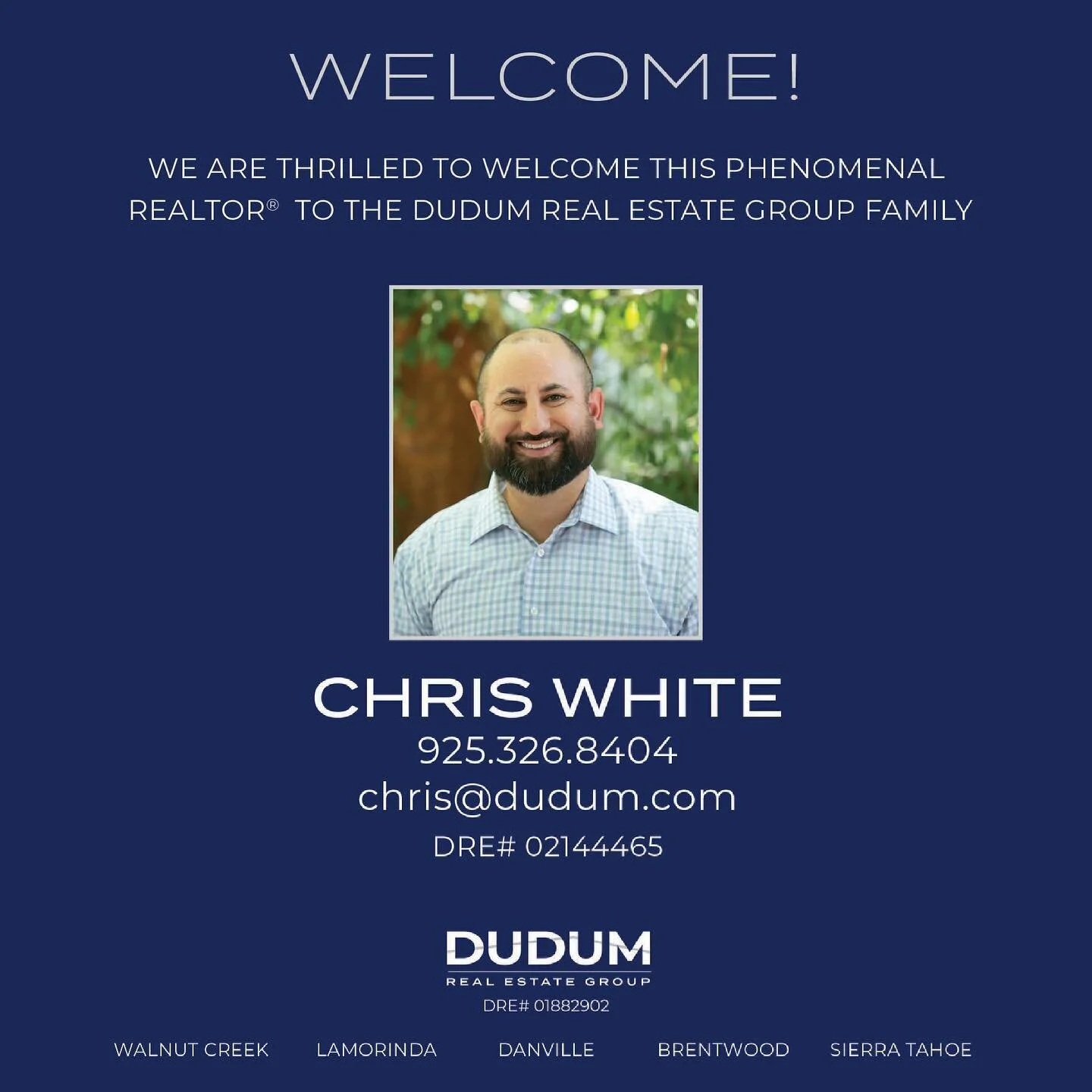 Welcome Chris! We're excited to see you succeed here at Dudum 🏡 

#realestate #realtor #realestateagent #realtorlife #househunting #realestatelife
