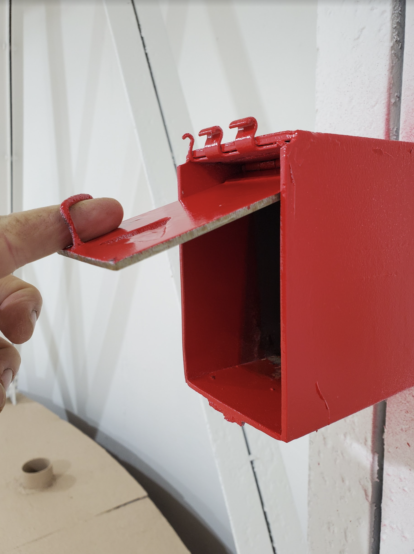 Keybox for launch keys....locked by 2 separate combination locks and then a 3rd lock inside. Inside was the keys and launch code to match with launch code given via communication with command