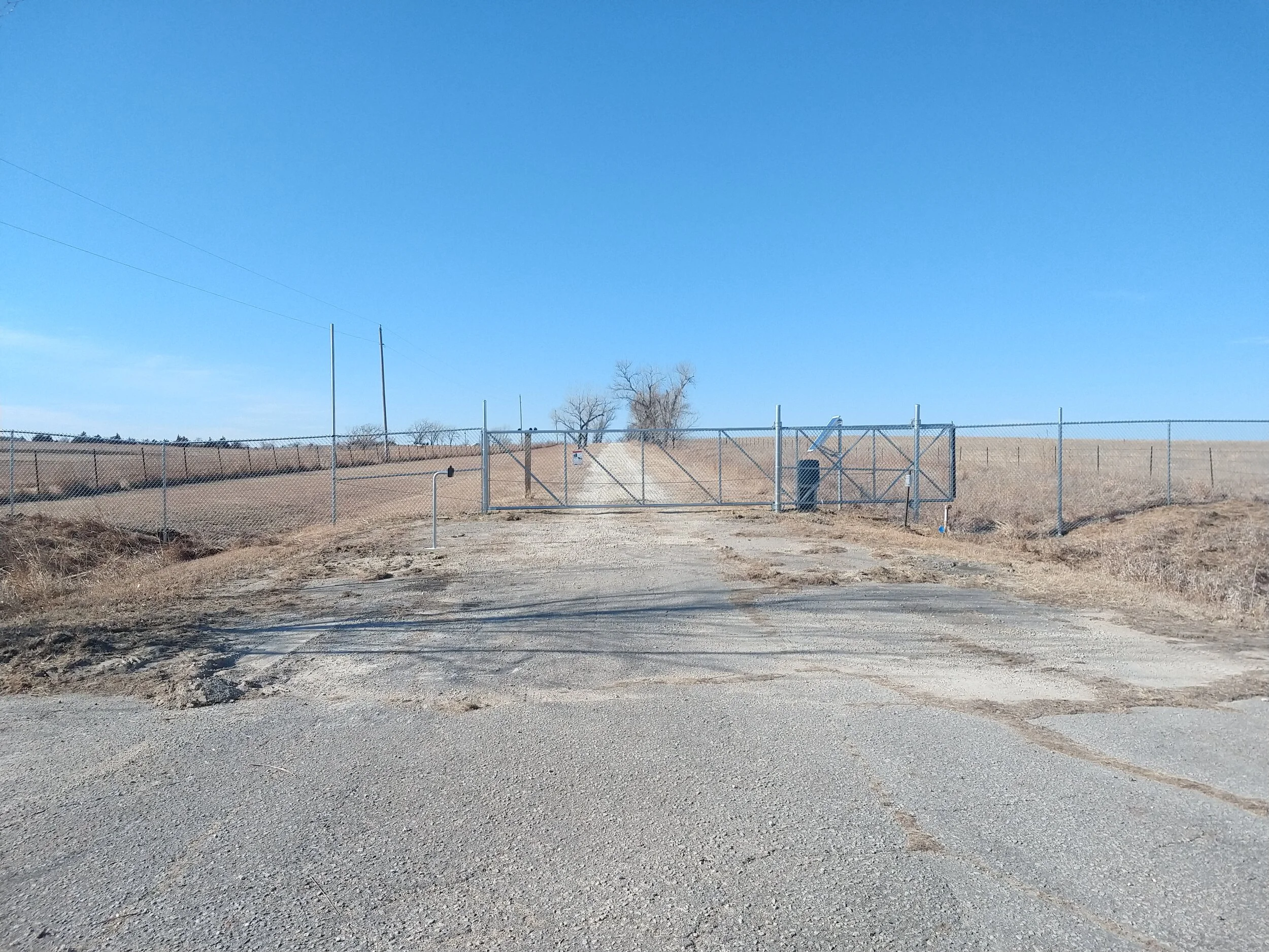 Gate to the property