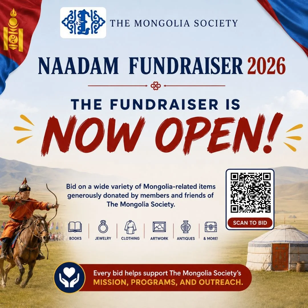 The Mongolia Society's Naadam Fundraiser 2026 Opens July 11!