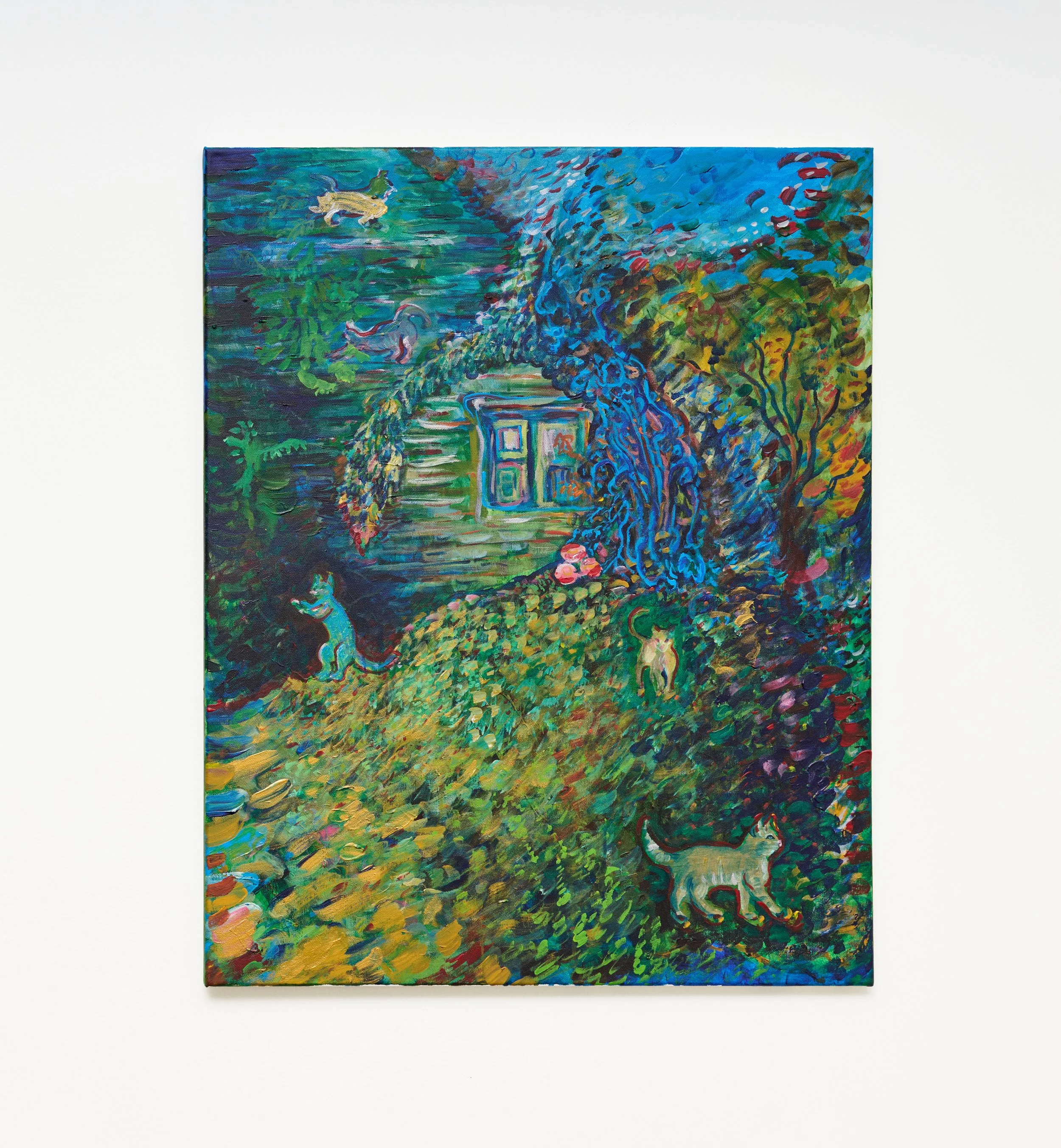 Next Door, 2025, acrylic on canvas, 30 x 24 inches