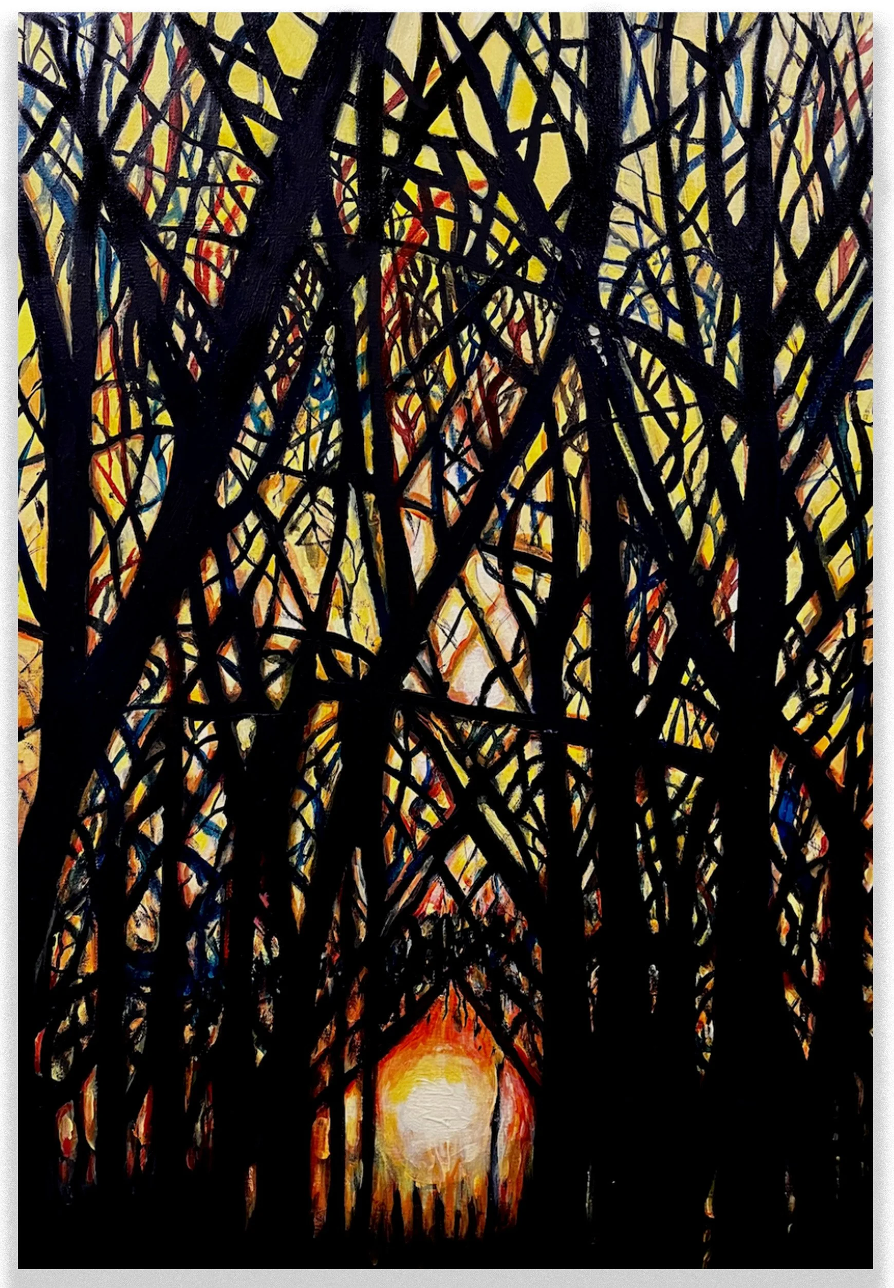 Solstice Saturnalia, 2025, acrylic on canvas, 24 x 18 inches