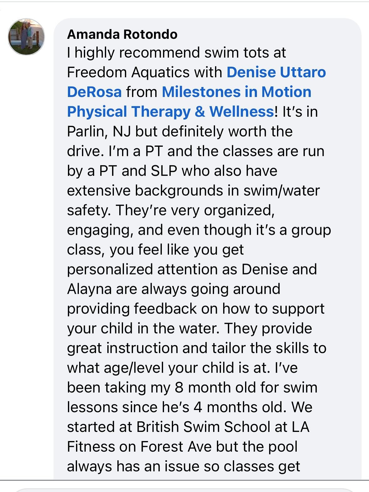 I mean. I&rsquo;m honored by Amanda&rsquo;s review of Swim Tots! I couldn&rsquo;t have written it better myself! 

Hope to see you all soon 🥰 

@alaynacue @freedomaquatics