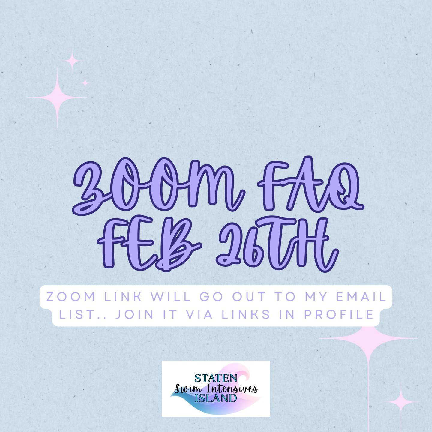 Zoom link will go out to my email list on thursday morning/early afternoon😀 

4pm for previous clients

5pm for new clients

will be less than 30 mins!