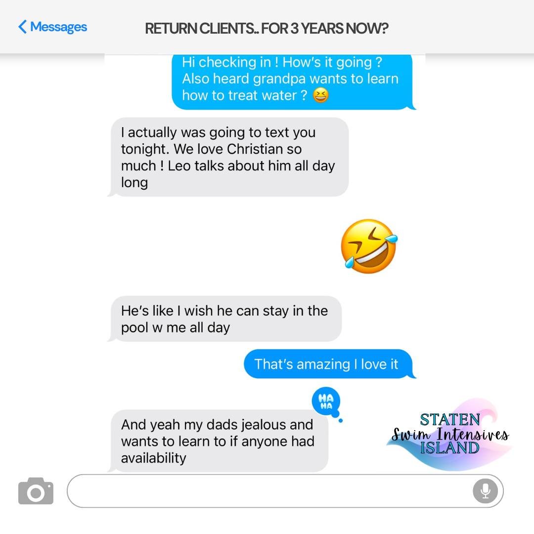 Everyone loves Christian! This was my client for years but last year Christian took him on.. and looks like we know who the favorite instructor is ;)

Leo also achieved goals quicker in his week with christian than he did with me doing weekly lessons