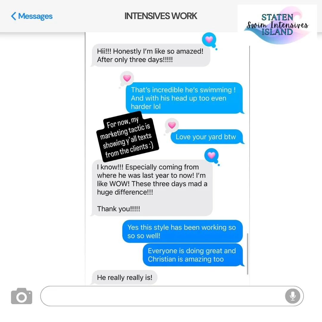 Real messages from 2025 Intensive clients!

🏊🏽🐬🏊🏽&zwj;♀️