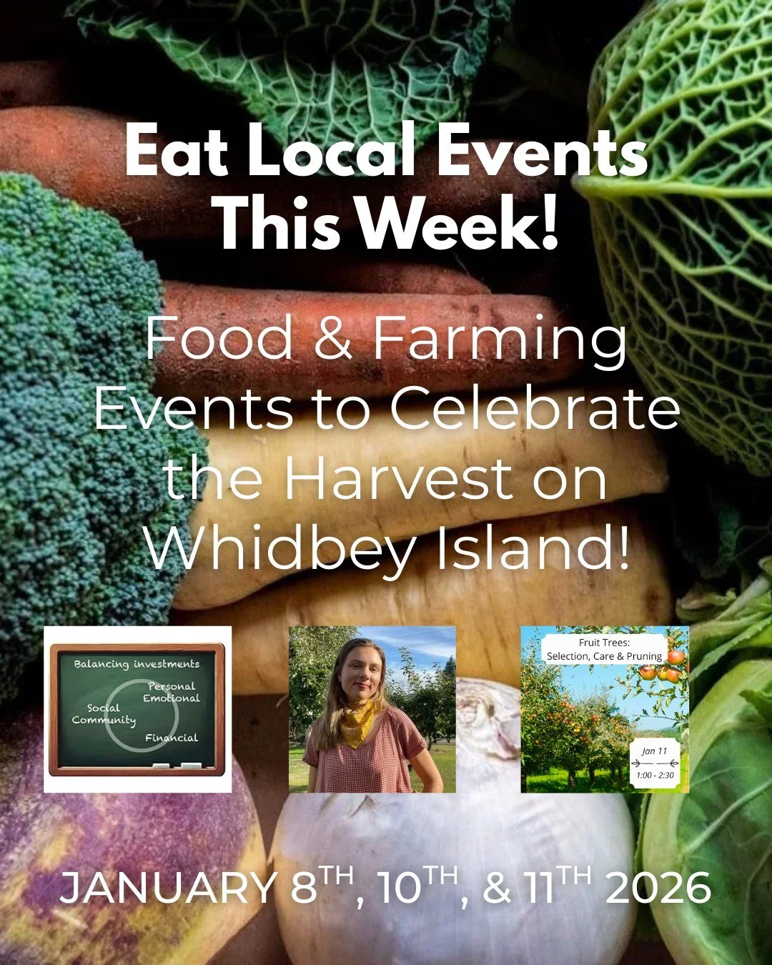 ✨ So many great community events happening this week&mdash;starting TONIGHT! ✨
If you&rsquo;re looking to connect, learn, and support a thriving local food economy, here are a few happenings going on this week we&rsquo;re excited to share:

🌱 TONIGH