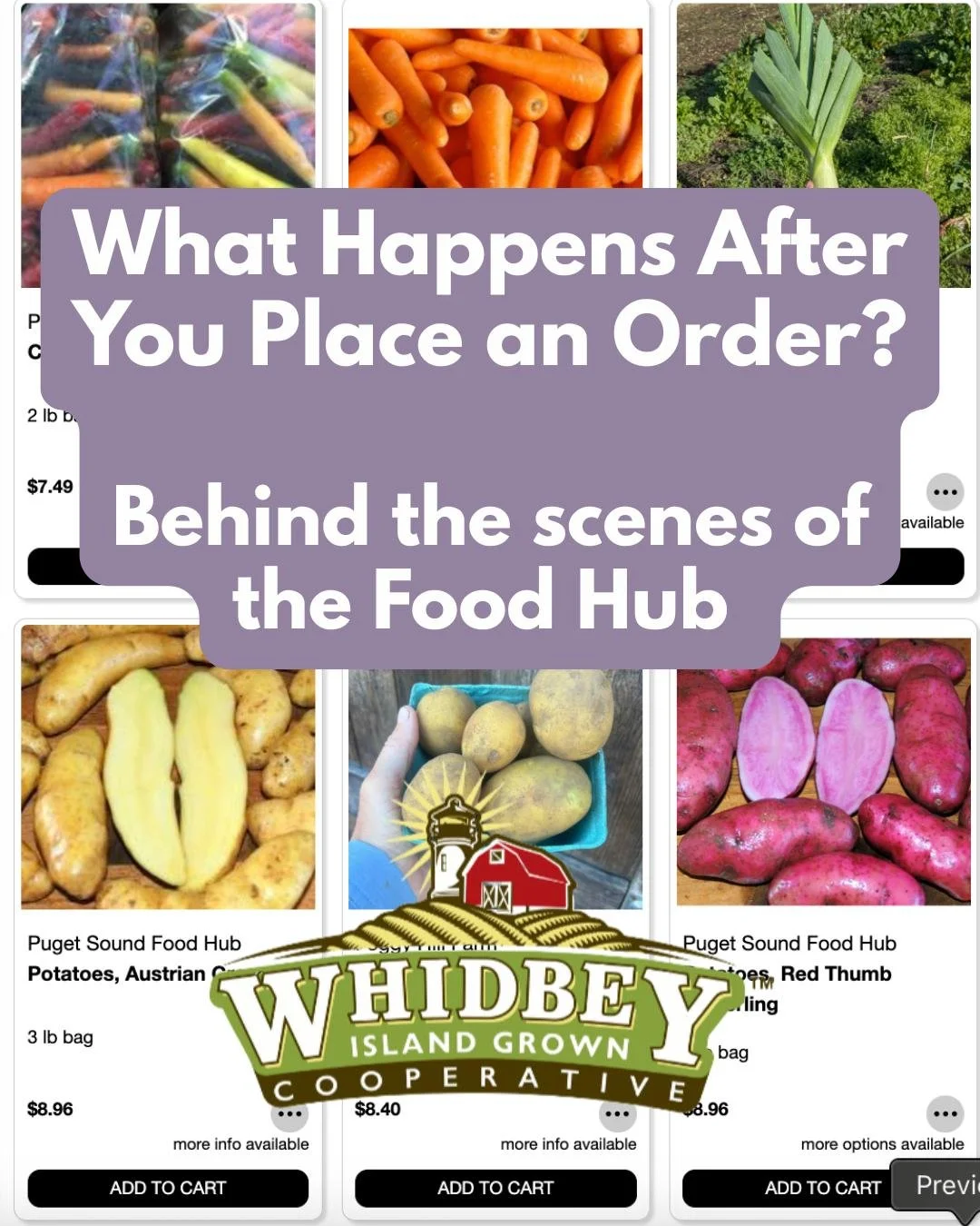 🌱 Ever wonder what happens after you click &ldquo;confirm order&rdquo;

Here&rsquo;s a behind-the-scenes look at how the Whidbey Island Grown Cooperative Food Hub supports local farmers and producers &mdash; and how your order moves from farm to tab