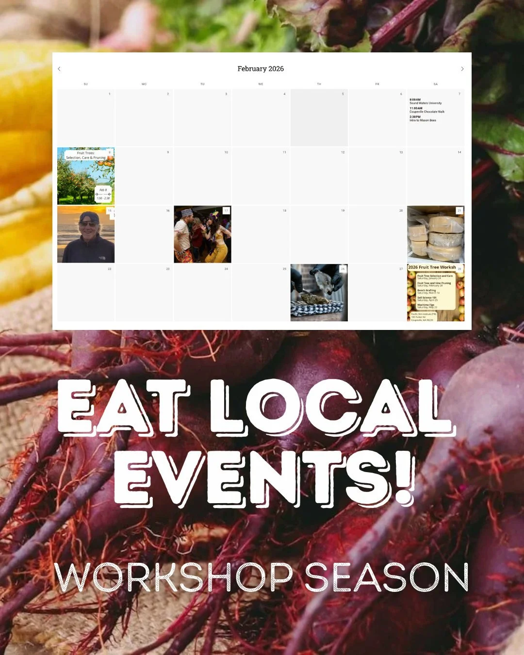 🌱 Early spring is right around the corner&mdash;and that means workshop season on Whidbey!

This is the season of preparation. As we start to look ahead to spring, now&rsquo;s the perfect time to hit the ground running by learning new skills from so