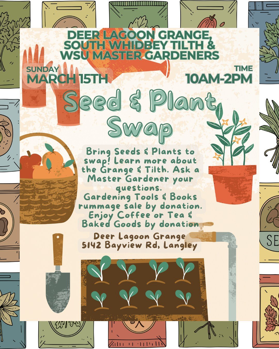 Spring is just around the corner, and it&rsquo;s time to start thinking about the garden 🌱

Our friends at South Whidbey Tilth are hosting their annual Seed and Plant Swap&mdash;a fun, community-centered way to get ready for the growing season. Brin