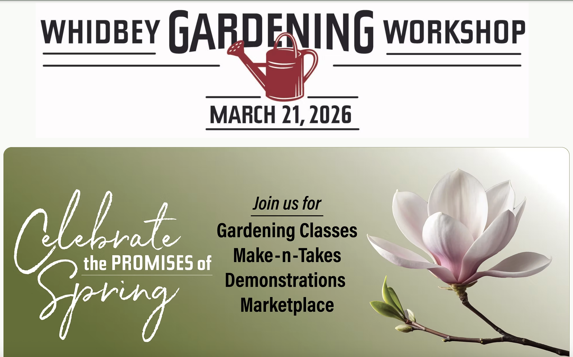 Whidbey Gardening Workshop