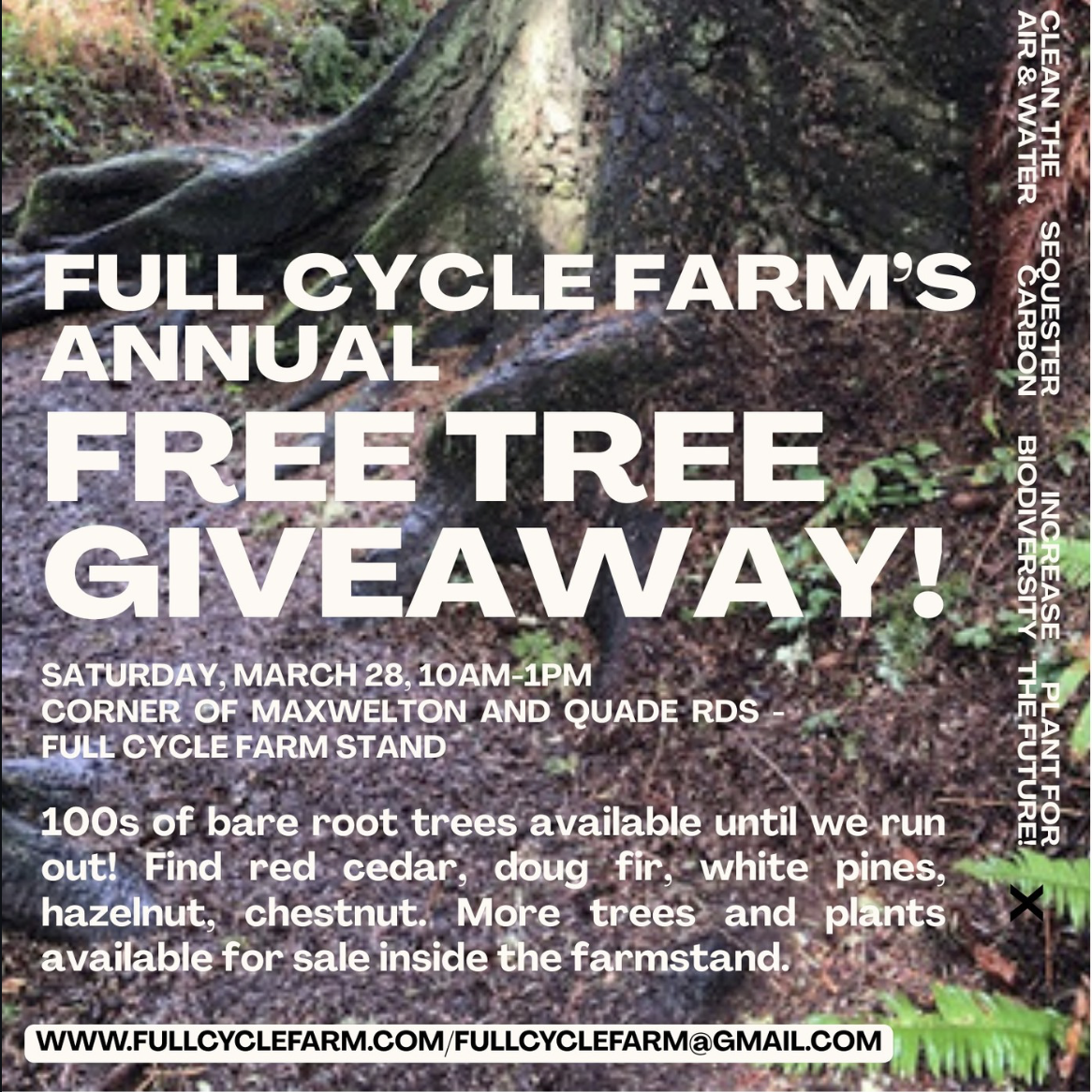 Full Cycle Farm's Annual Free Tree Giveaway! 