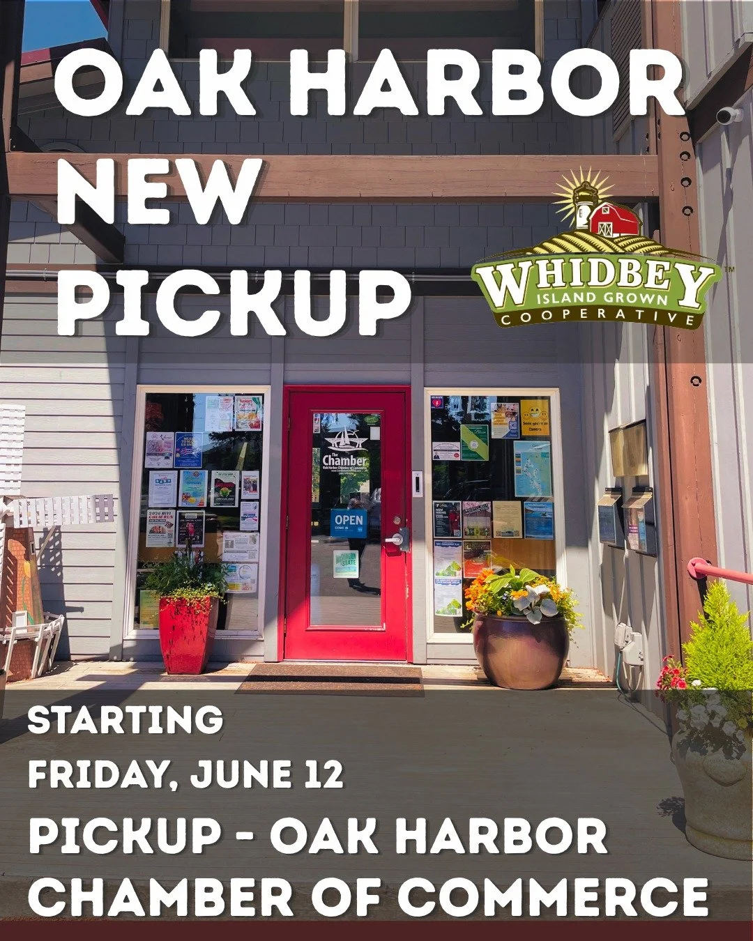 📦 Oak Harbor Food Hub customers &mdash; our pickup location is changing!

Starting Friday, June 12,  pick up  orders at the Oak Harbor Chamber of Commerce, located at:

📍 32630 SR 20, Oak Harbor, WA 98277

Everything else stays the same:
✅ Order Fr
