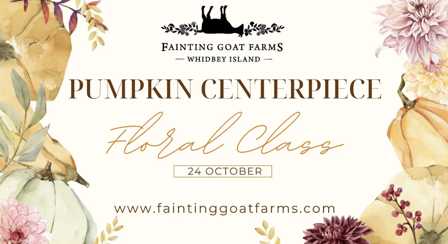 Pumpkin Centerpiece farm experience