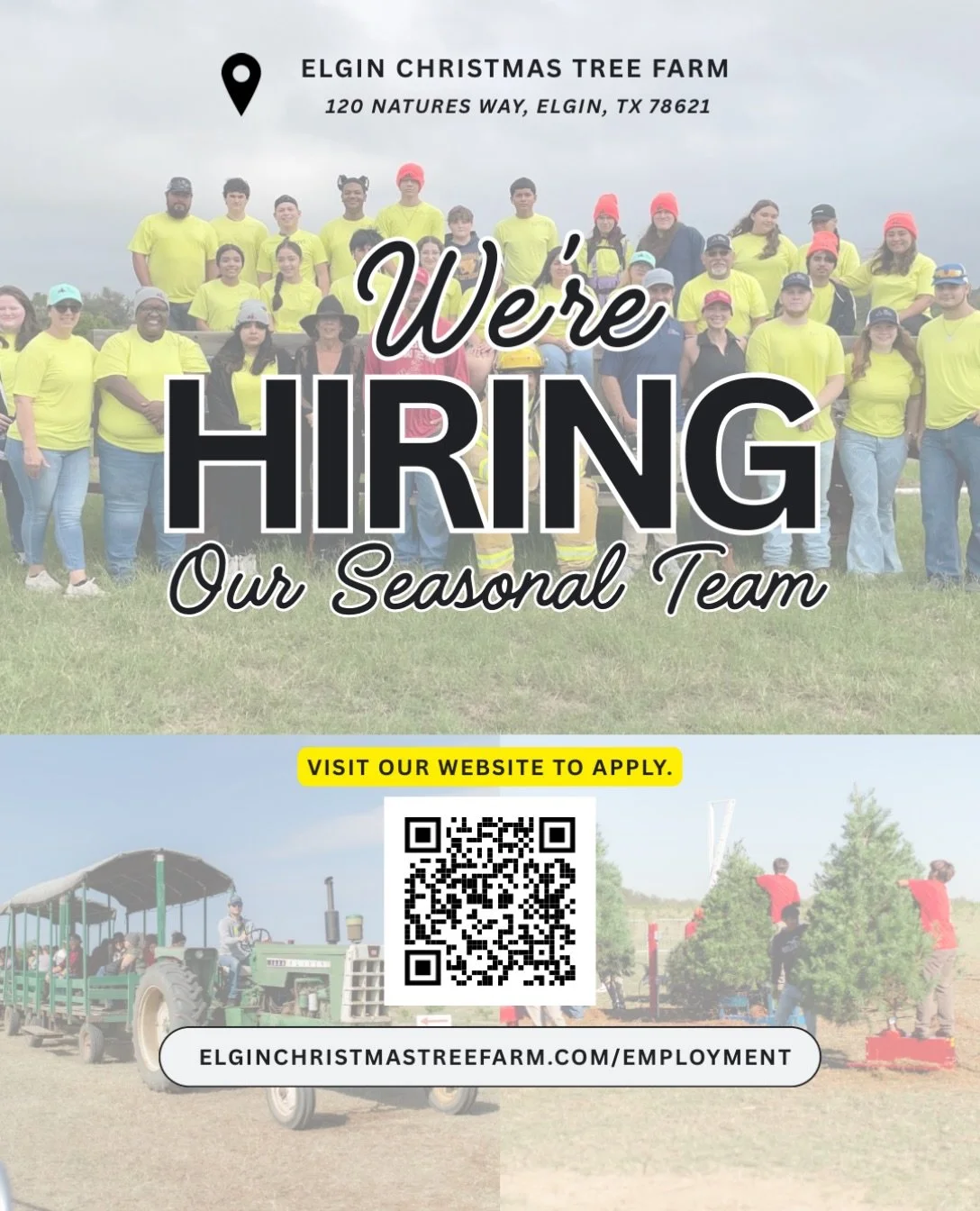 NOW HIRING OUR SEASONAL TEAM! ❤️🌲 

We&rsquo;re hiring for the 2026 Christmas season, and we&rsquo;d love to have you on our team!

✨ Seasonal positions available
🎅 Fun, festive work environment
🌲 Be part of a Christmas tradition

We&rsquo;re hiri
