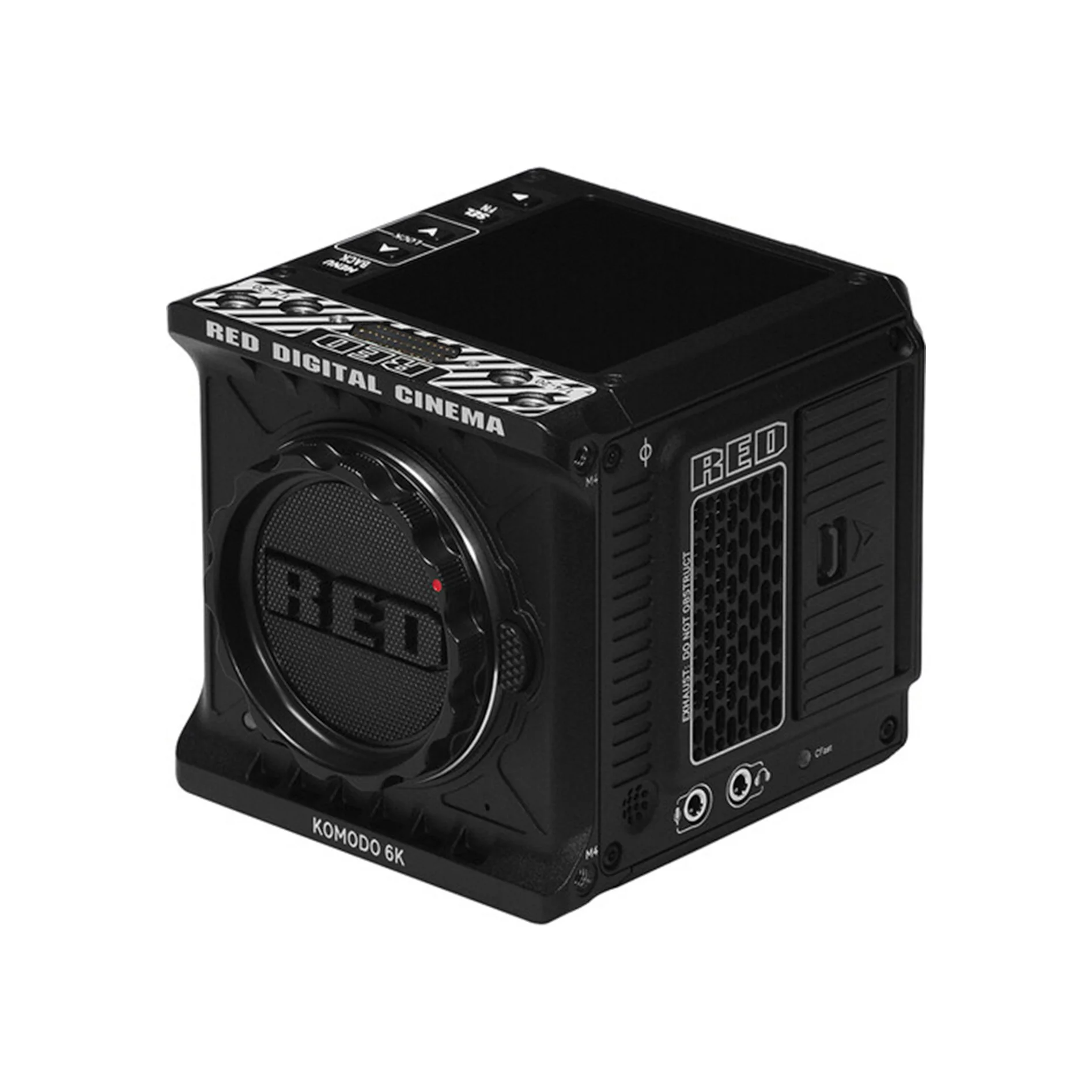 Black compact digital cinema camera with