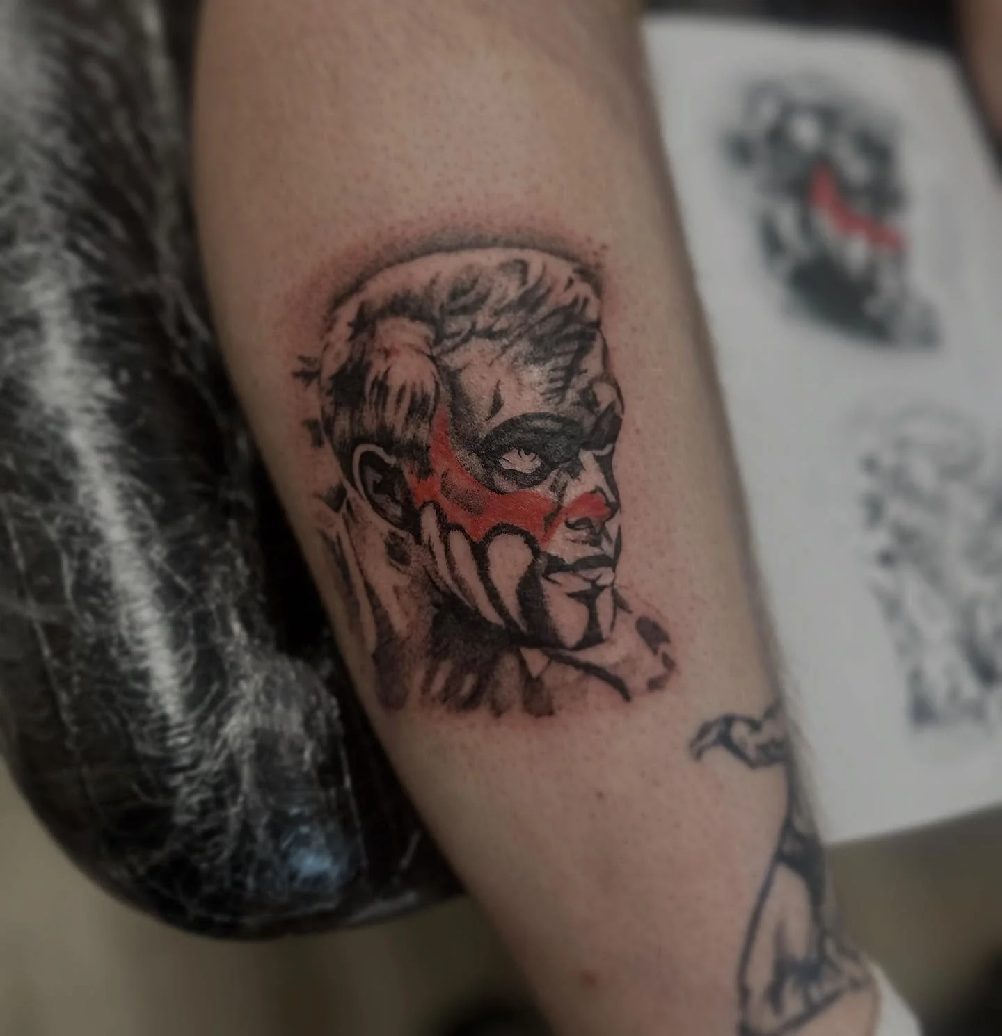 Pro Wrestling inspired tattoo for @d_wilks_ 💪.