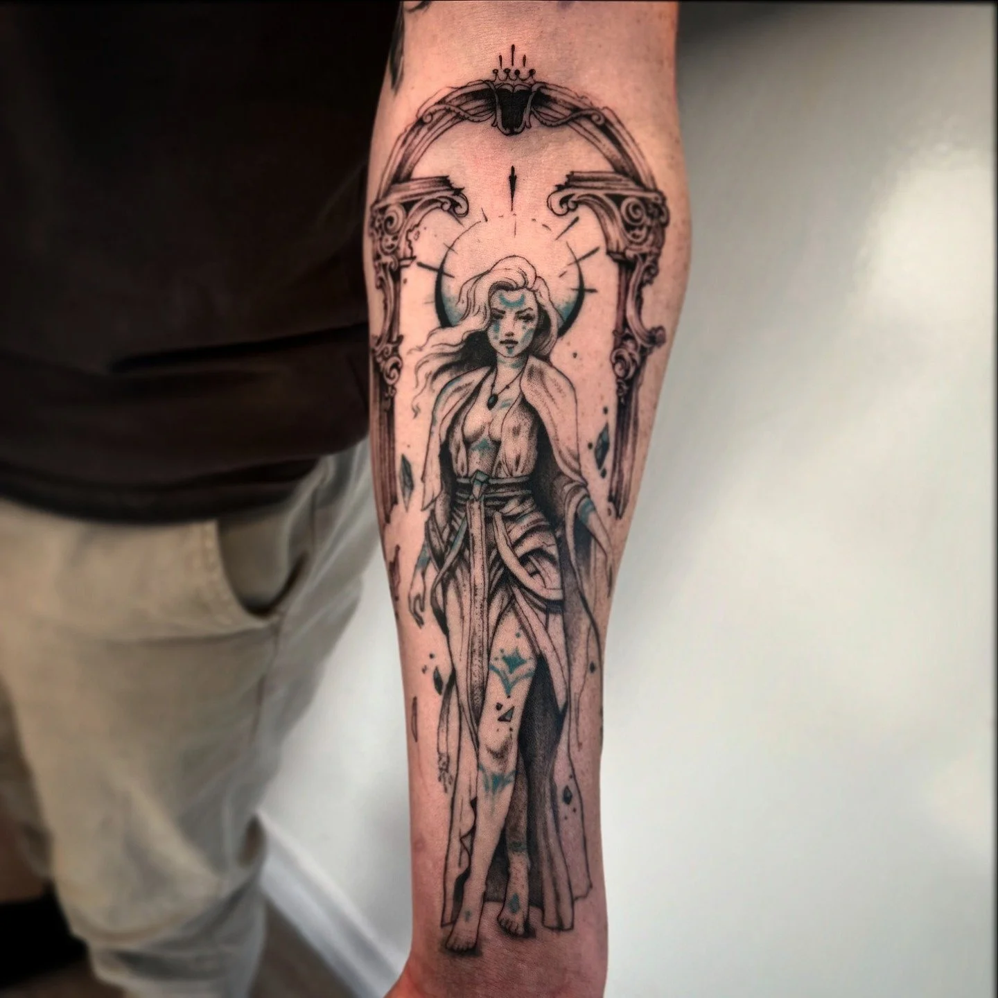 Goddess of Light 
.
.
.
#Tattoo#Inked#TattooLife#BlackAndGreyTattoo#FinelineTattoo#NZTattoo