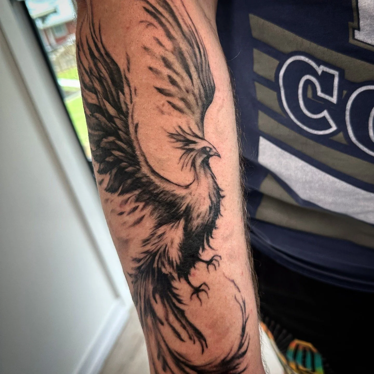 Phoenix 
.
.
.
#blackandgreyrealism#tattoo#nzartist#blackandgreytattoo