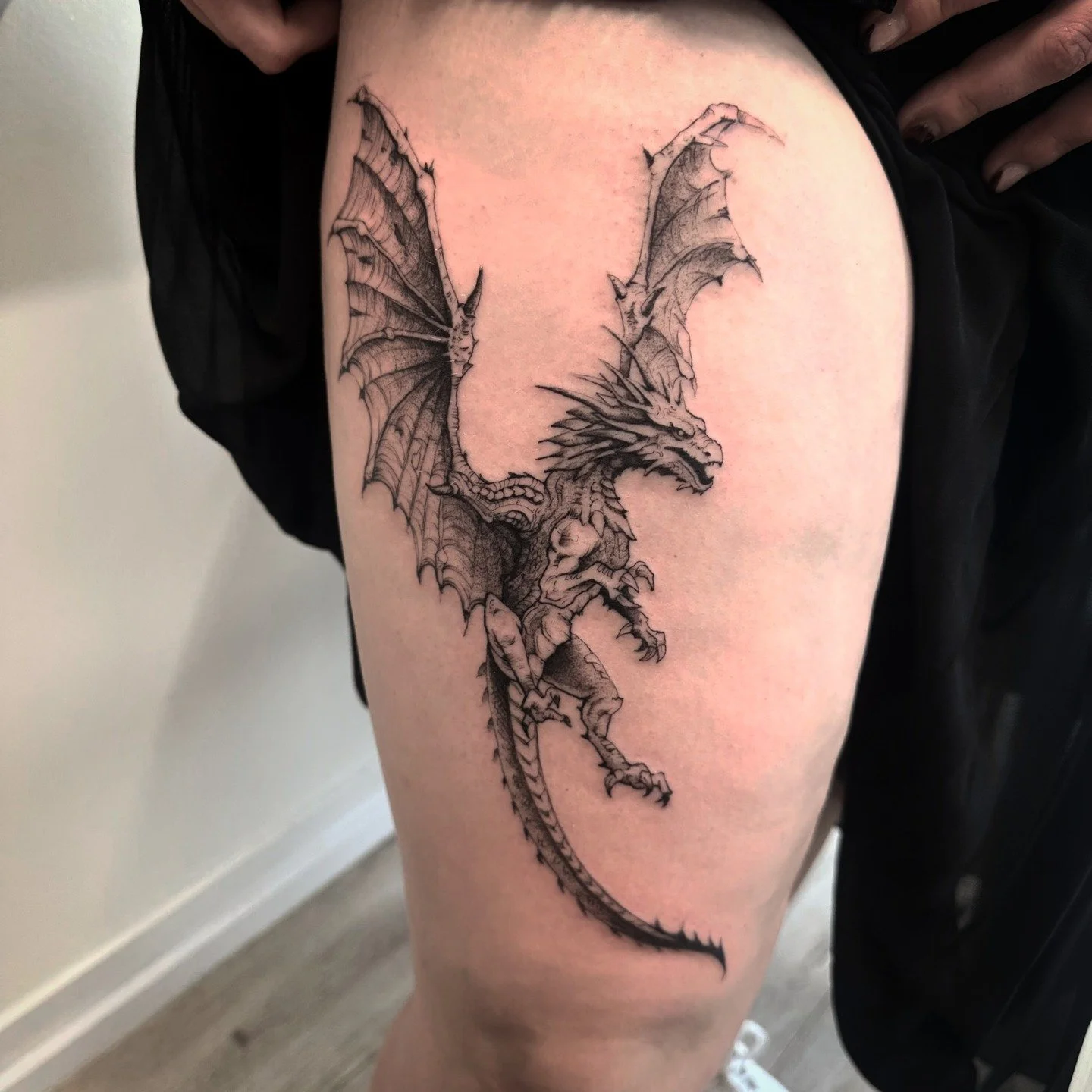 Dragon piece
.
.
.
#dragontattoo #finelinetattoo #blackandgreytattoo #nzartist