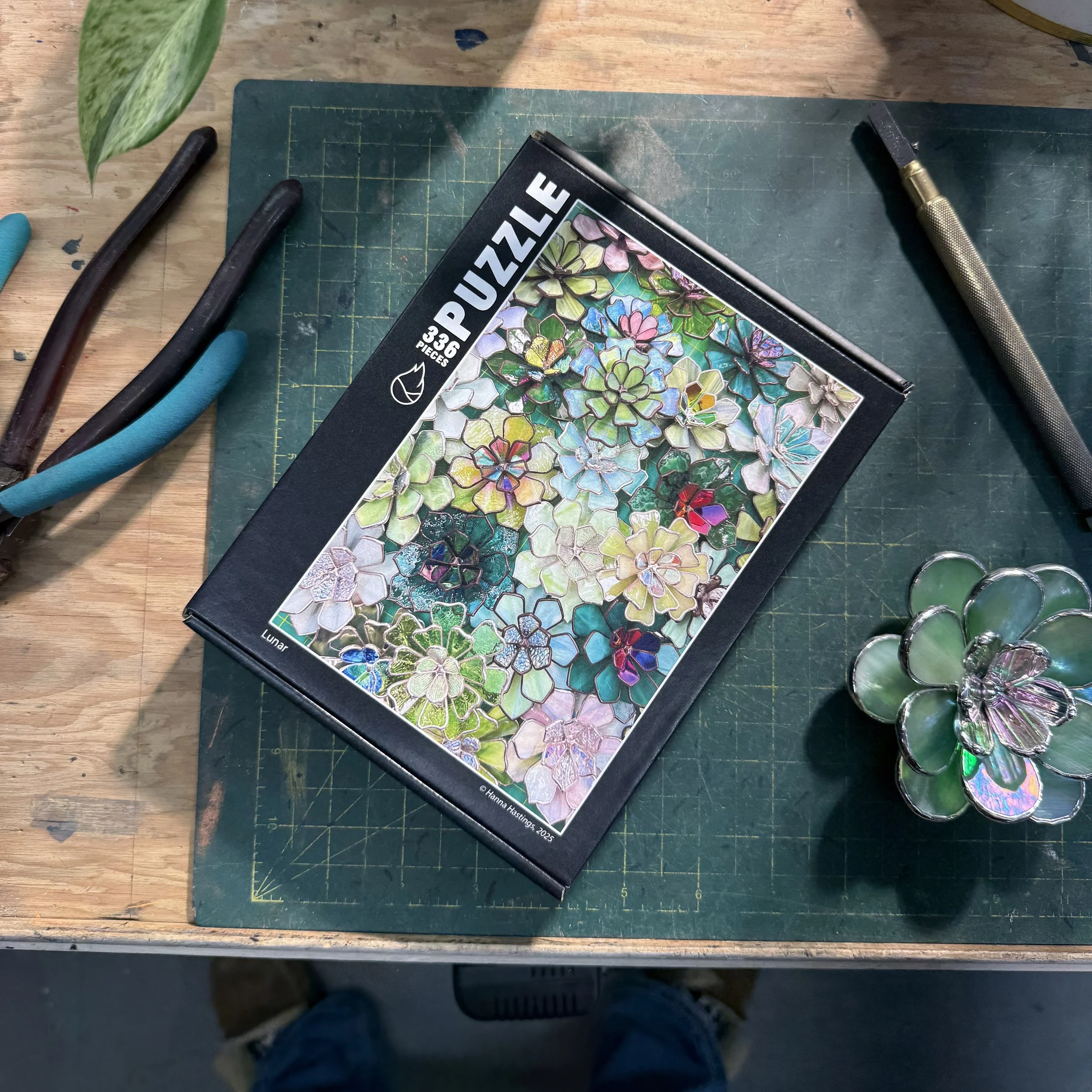 Stained Glass Inspired Puzzle - Lunar Theme