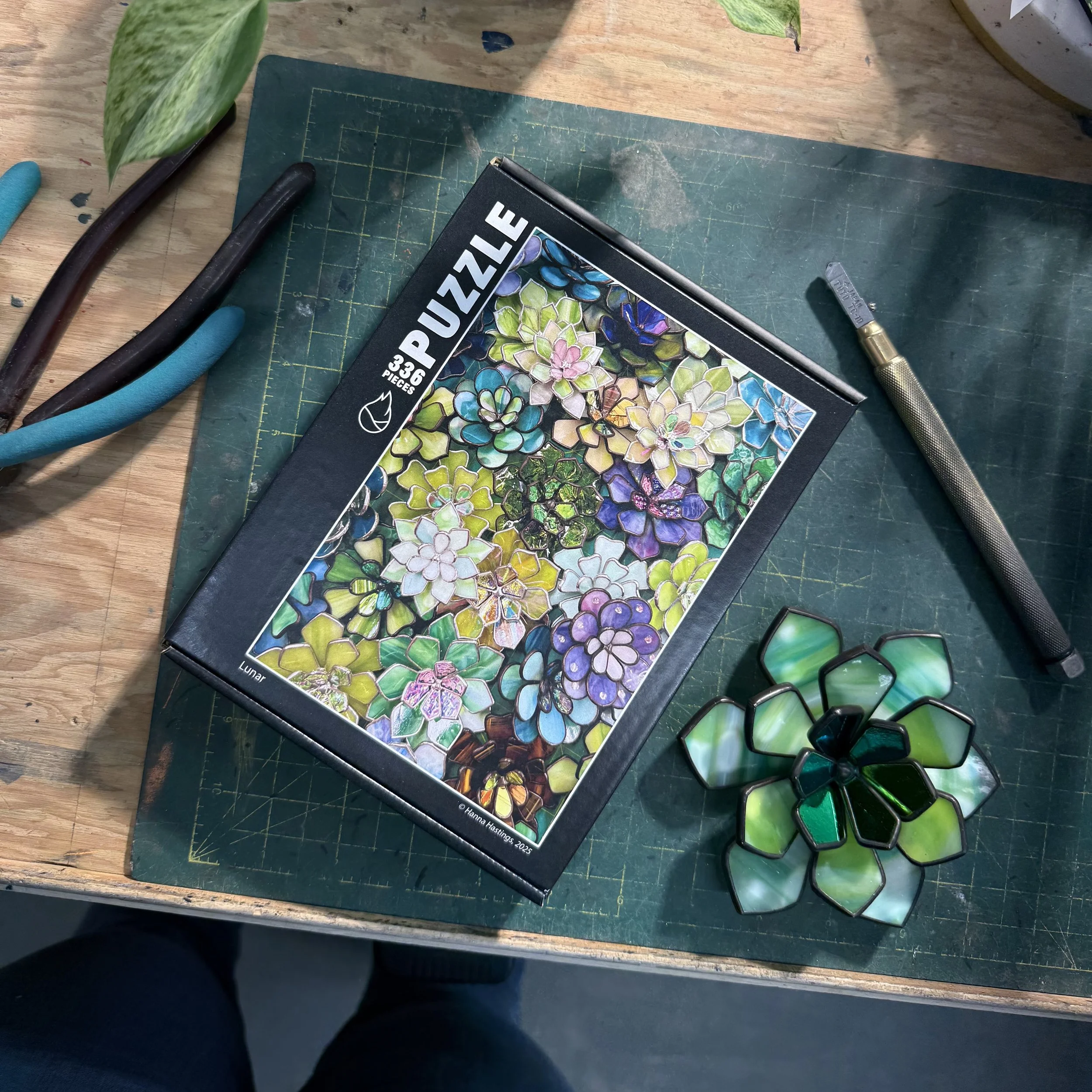 Stained Glass Inspired Puzzle - Spring Theme