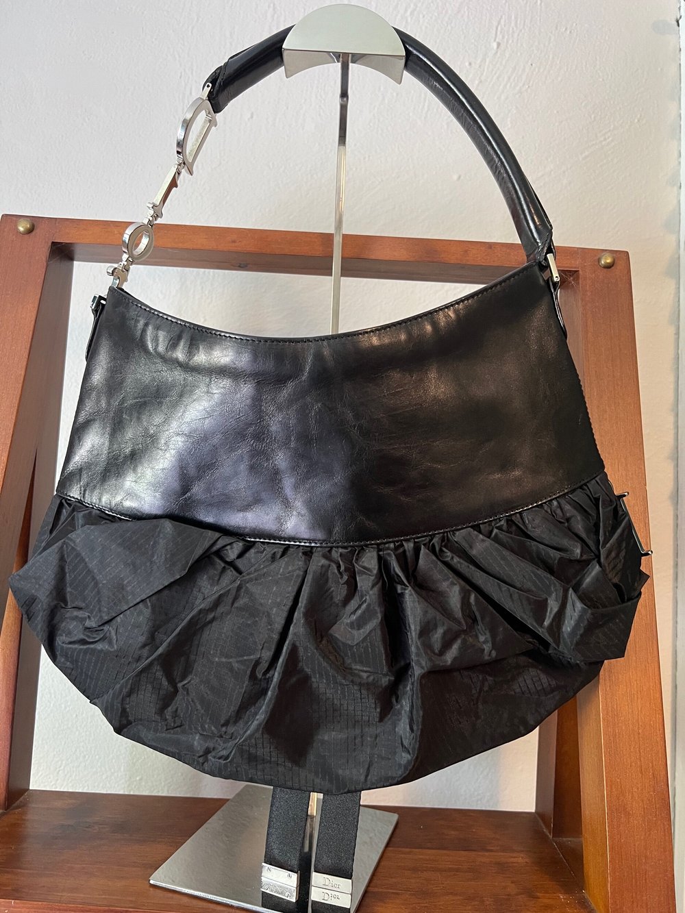 バッグ Christian Dior Ballet Corset Leather Bag Dior Shoulder Bag: Elegant Black Leather