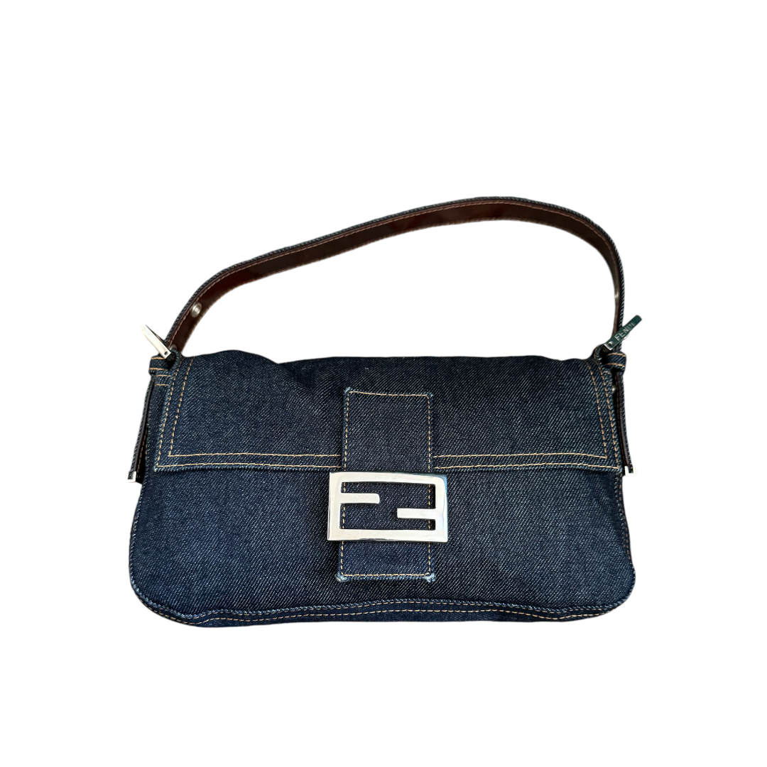 ◆FENDI◆デニム調 バゲットバッグ【送料/関税込み】 Fendi Denim Baguette — HollyClosetCase