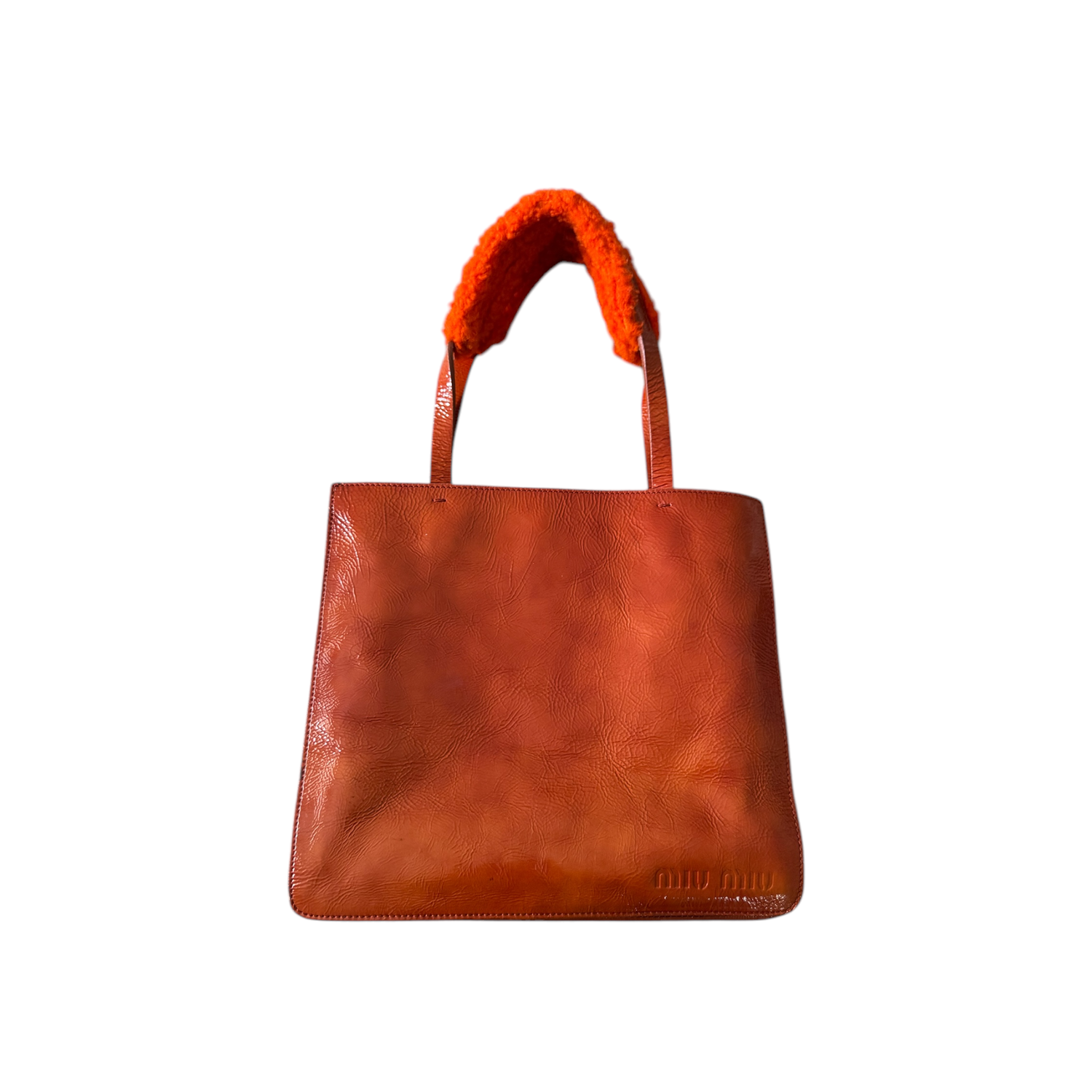 Miu Miu｜ (5IC102 2F79 F0011) Miu Miu Hand bag Brown leather Woman Authentic Used T8983 | eBay