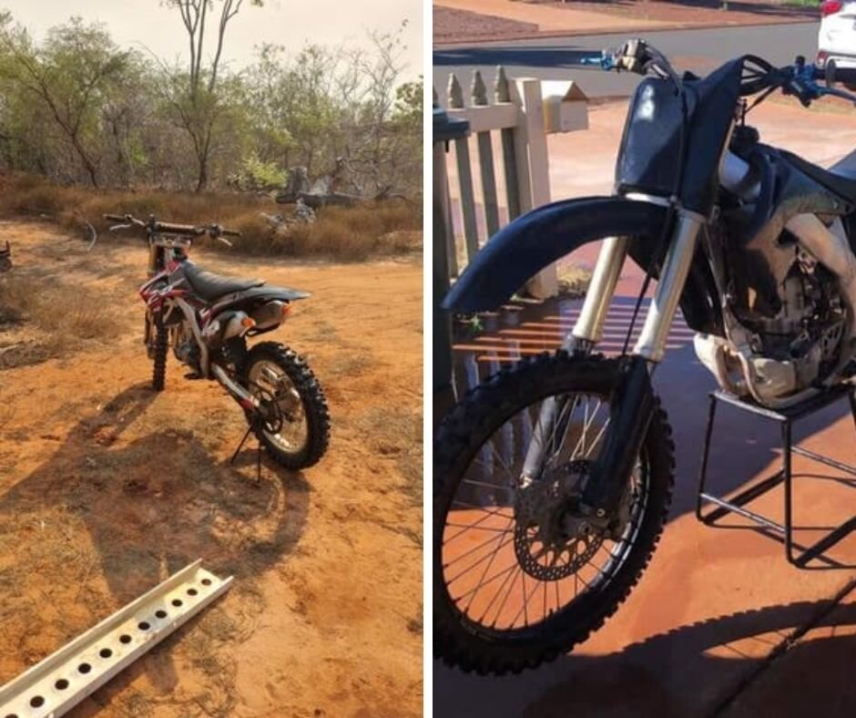 TWO MOTORBIKES STOLEN IN KARRATHA BY KIDS  IN THE PAST WEEK