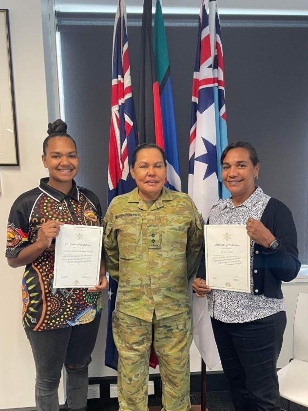MUM AND DAUGHTER JOIN THE RESERVES